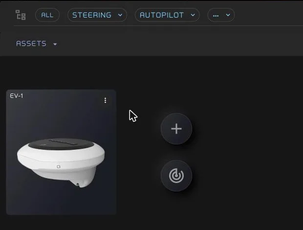 The Autopilot folder, with the scan button below the +