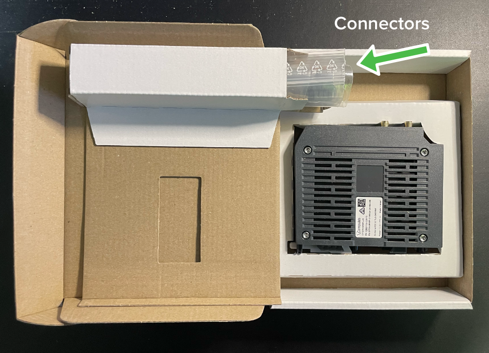 The connectors packed in the box