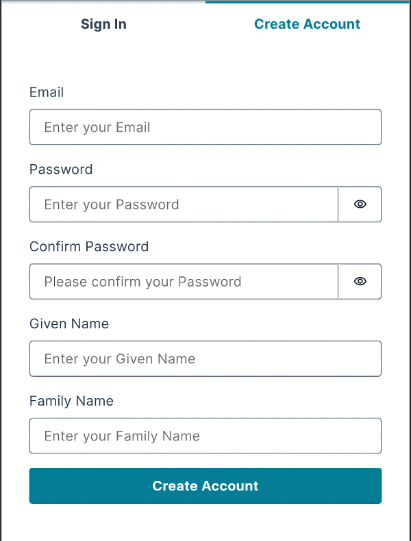 Create Account