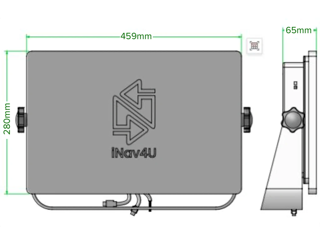 18.5 inch, dimensions