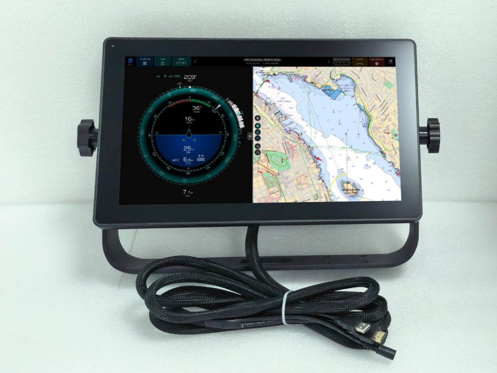 Touchscreen with Zora on screen