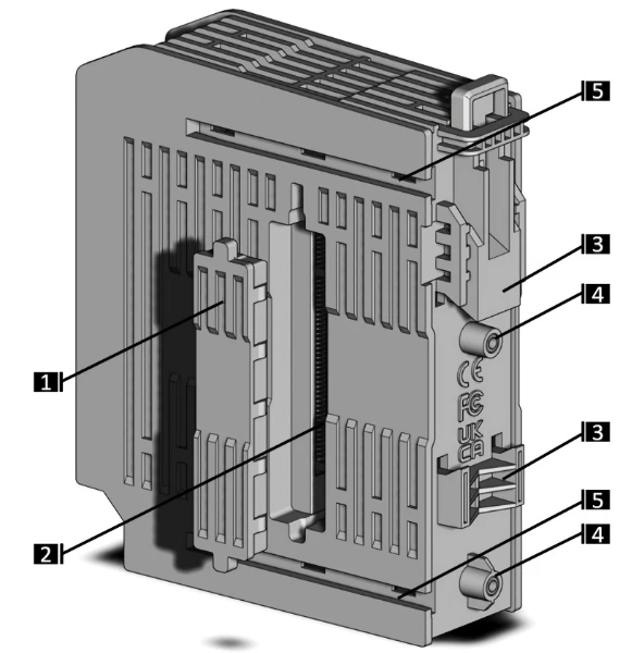 Right side of the Main Unit V3, numbered