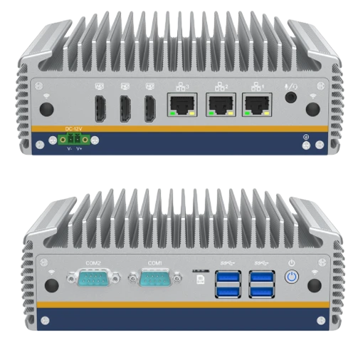 Mini PC, front and rear