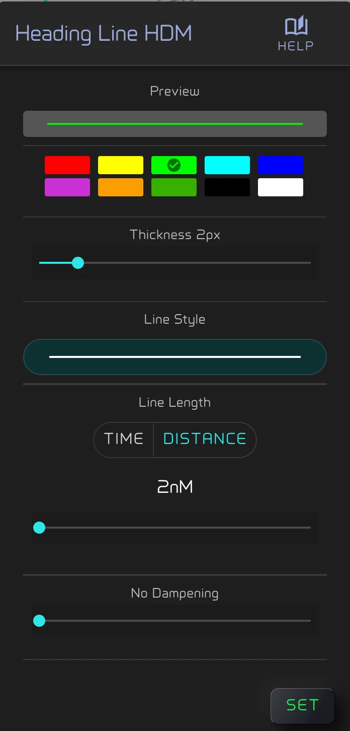 Line settings
