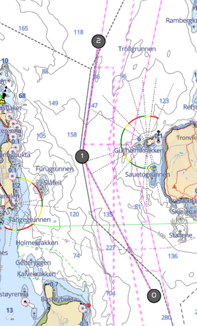 Drawing a route