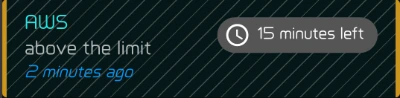 A shelved notification